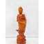 Guan Yin Goddess Statue Orange Bodhisattva Lotus Flower Deity Asian Buddhism 19"