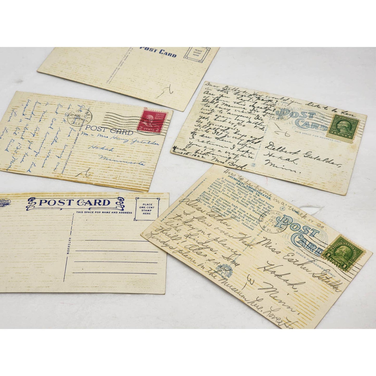 c1929 Postcard Lot Chautauqua Park Hastings Nebraska Arlington St Joseph Ridge