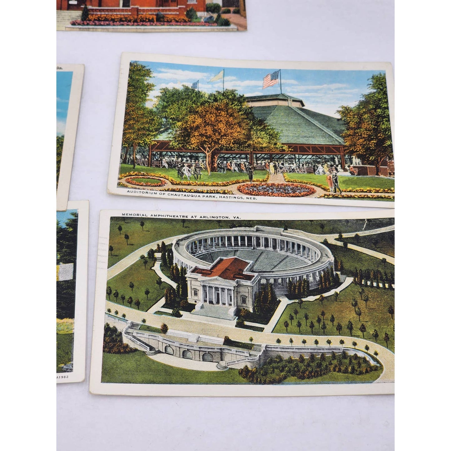 c1929 Postcard Lot Chautauqua Park Hastings Nebraska Arlington St Joseph Ridge