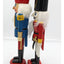 Vintage Nutcracker Set 2 Solder King Red/Black Red/Blue 13" And 15" Tall