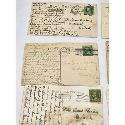 c1907 PostCard Lot UMN Physics Wonderland Park St Patrick Hospital Missoula MT