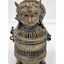 Old Jewelry Box Bronze India Art Hinged Footed Storage Trinket Hindu Kamdhenu