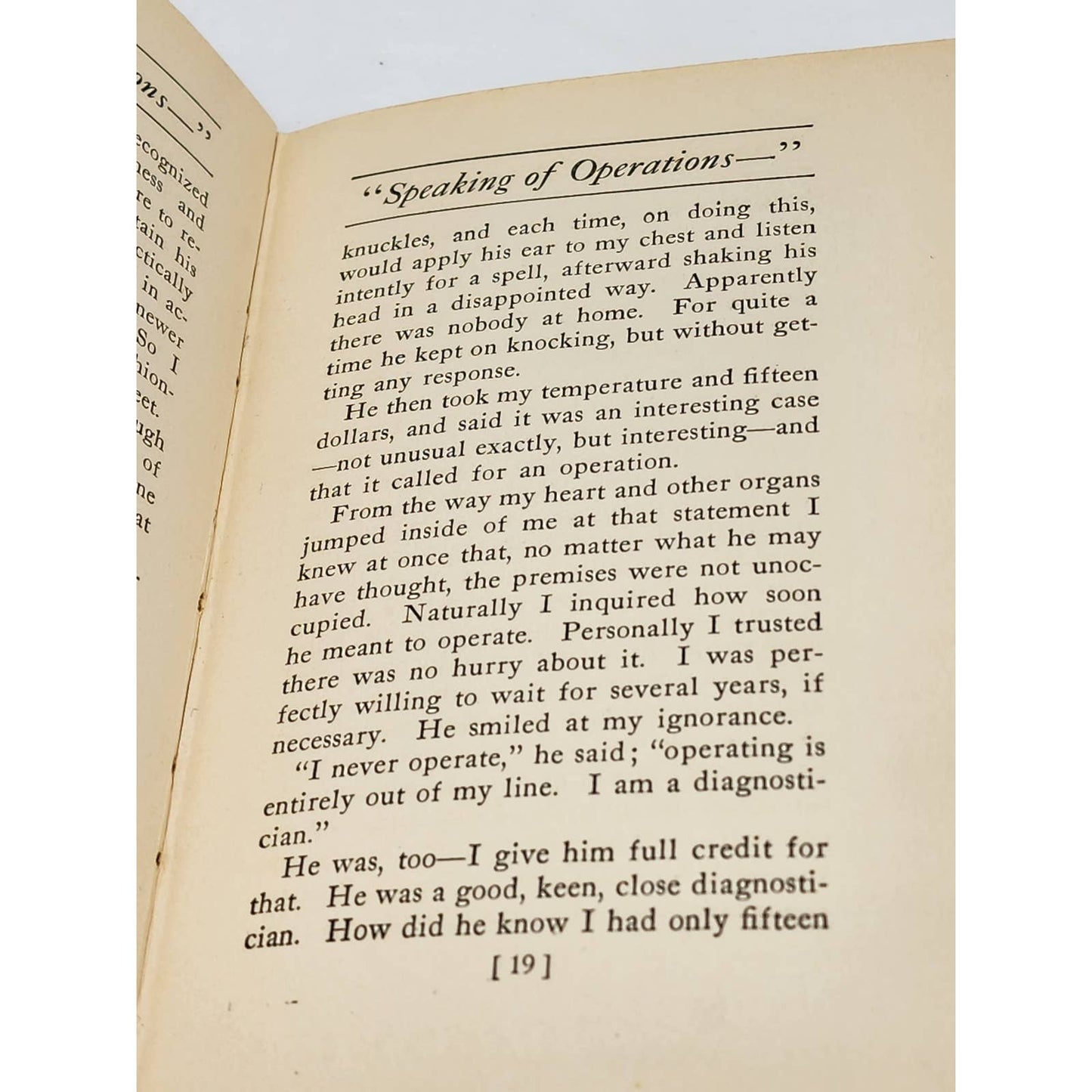 Perfectly Painless Speaking Of Operations By Irvin Cobb Illustrated Antiquarian