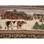Vintage Tapestry Rug Country Christmas Cow Barn Rustic Farmhouse Table 20x36