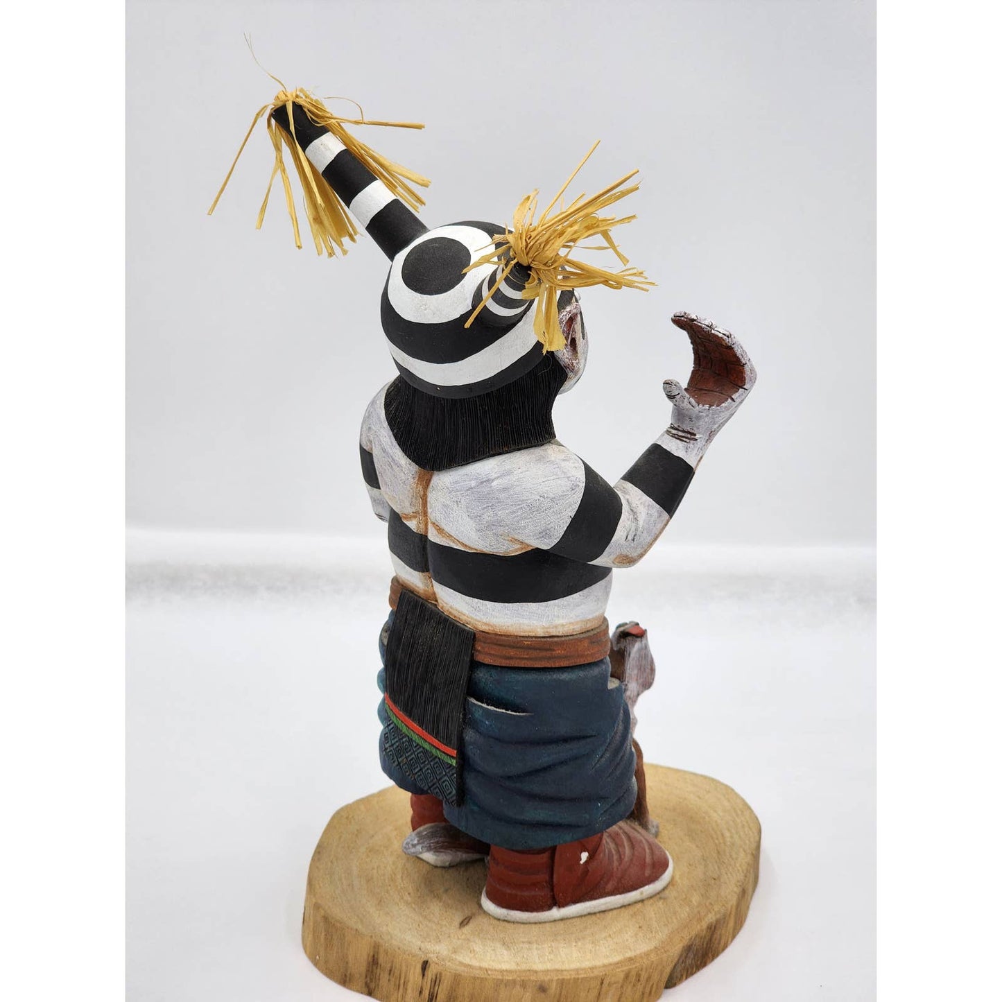 Kachina Doll Hopi Clown Neil David Vintage Native American Kewa Koyala Signed 11"