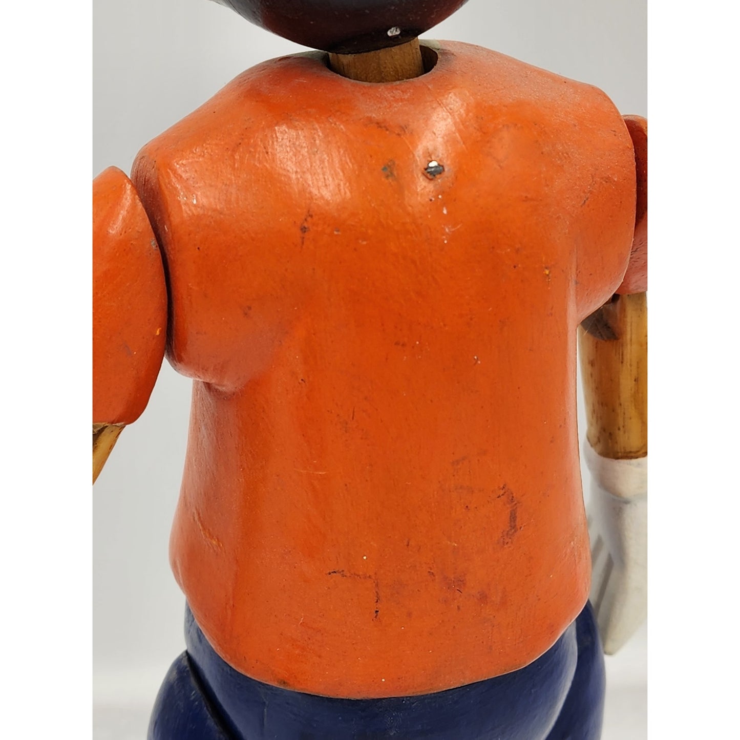 Rare Disney Mickey Mouse Marionette Puppet On Stand Vintage Collectible Wood 17"