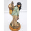 Vintage Indian Woman Mother Figurine Sculpture Motherhood Wood Base Cultural 11"
