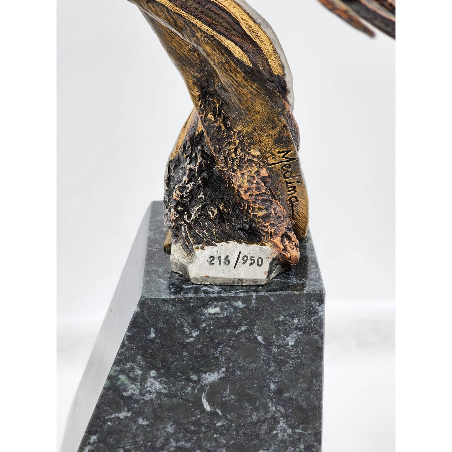 Legends Dan Medina Sculpture Vision Quest Bronze Indian Western Vintage Limited