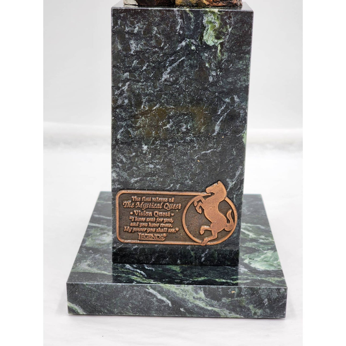 Legends Dan Medina Sculpture Vision Quest Bronze Indian Western Vintage Limited