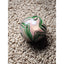 Paperweight Art Glass Emerald Green Swirl Vintage Collectible Home Office Decor