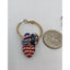 Sparkly Dangle Hoops Womens Earrings Red Silver Blue Set