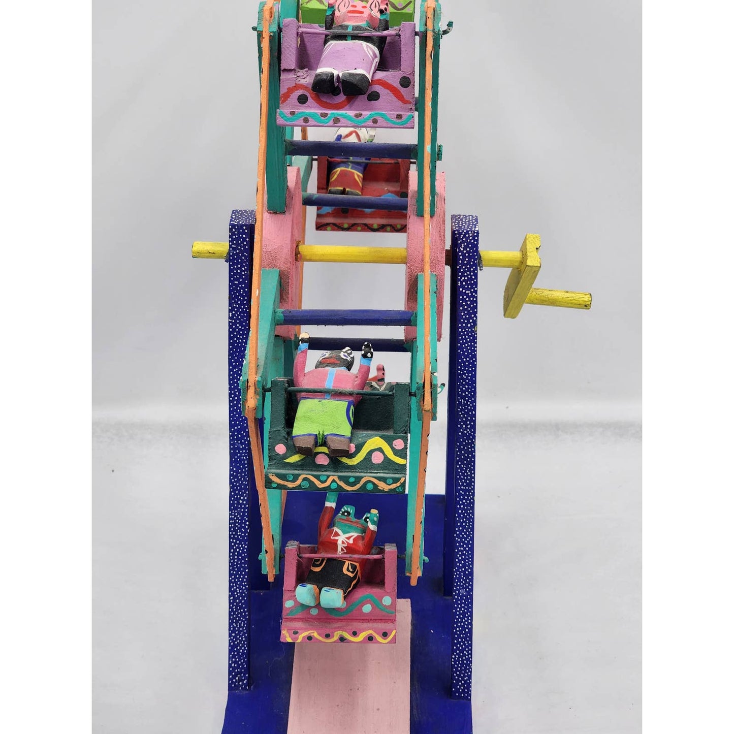 Alebrijes Oaxaca Ferris Wheel Signed Agustin Vasquez Aguilar Folk Art Mexico 17"