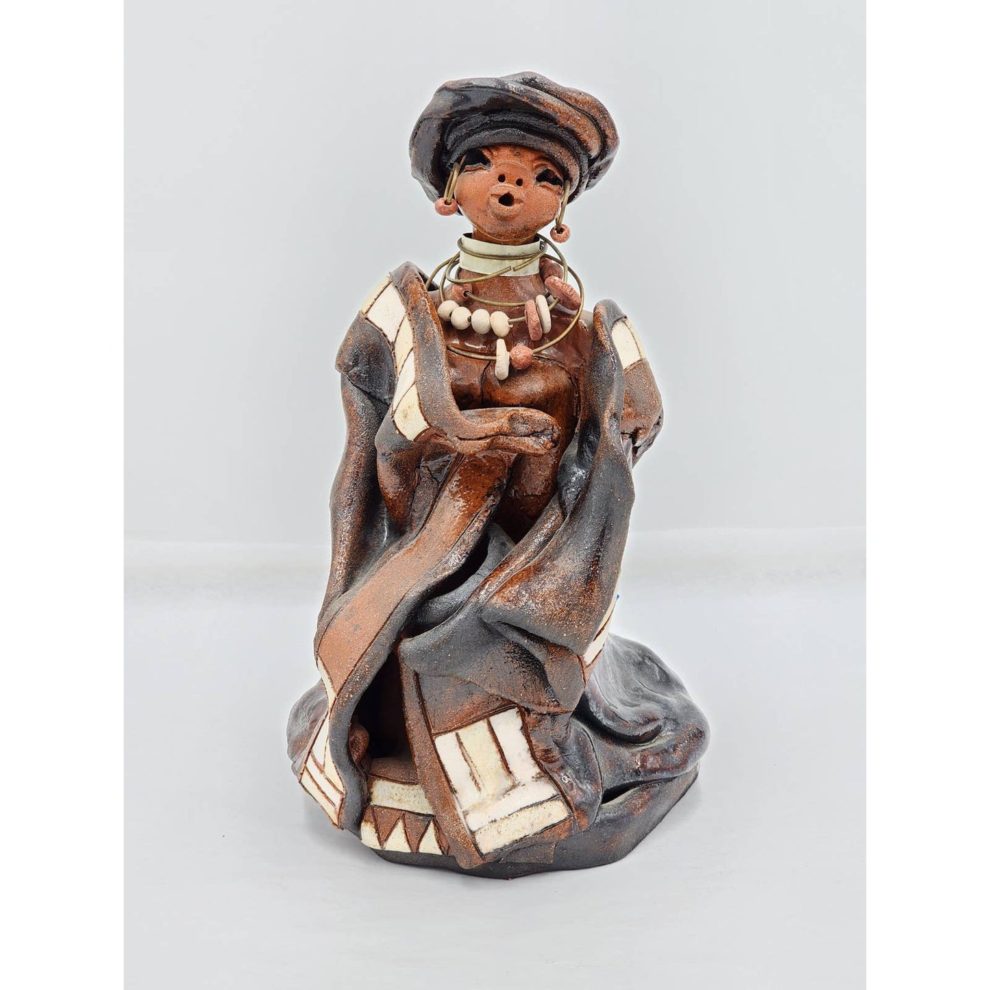 Tribal Art African Sculpture Woman Child Motherhood Ethnic Cultural Rare 10"