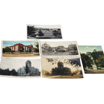 c1907 PostCard Lot Iowa Garner Elevator Dubuque Mason City Guttenberg Highland