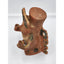 Vintage Mexican Folk Art Sculpture Aztec Style Statue Southwestern Style Art 9"