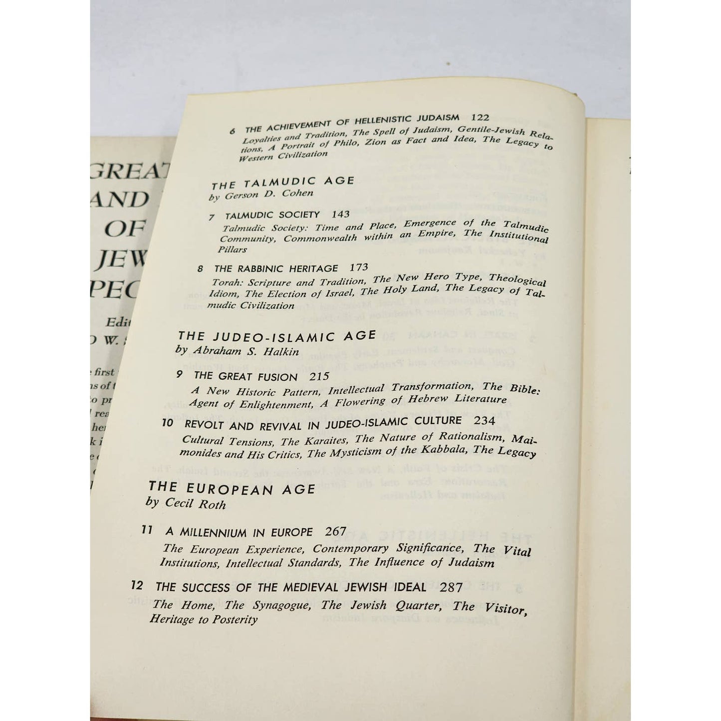 Great Ages Ideas Of The Jewish People By Leo Schwarz First Printing Vintage 1956