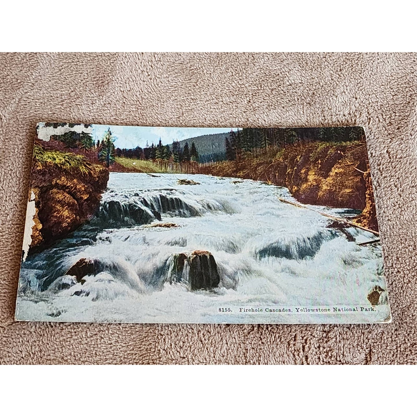 Postcard Lot c1909 Yellowstone National Park Firehole Cascade Old Faithful