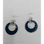 Double Circle Dangle Earrings Women Blue Fashion Elegant Classy Fashion Jewelry