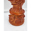 Guan Yin Goddess Statue Orange Bodhisattva Lotus Flower Deity Asian Buddhism 19"