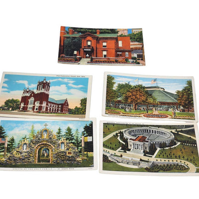 c1929 Postcard Lot Chautauqua Park Hastings Nebraska Arlington St Joseph Ridge