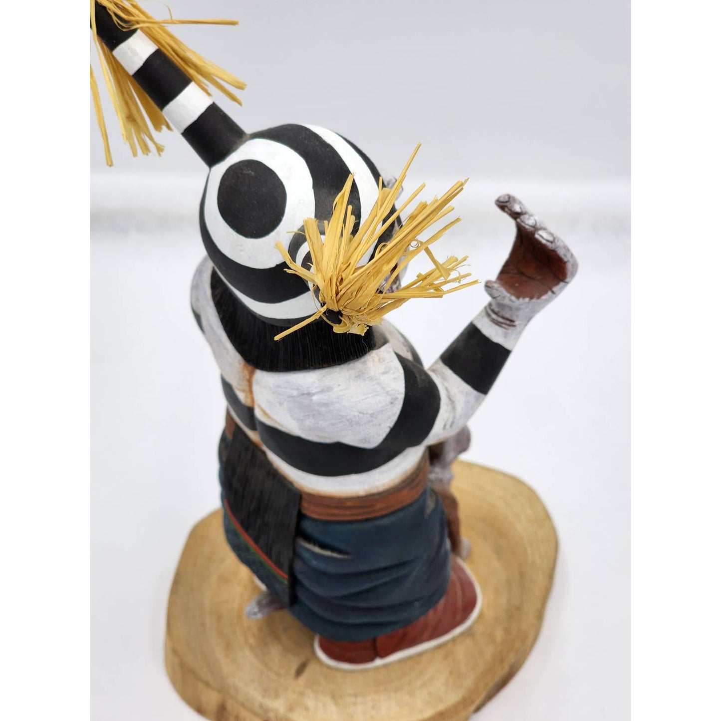 Kachina Doll Hopi Clown Neil David Vintage Native American Kewa Koyala Signed 11"