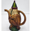 Vintage Circus Monkey Teapot Music Harmonica Snake Spout Whimsical Rare Quirk 9"