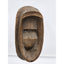 African Mask Lucite Stand Tribal Display Home Decor Art Oblong Oval Standing 17"