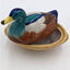 Vintage Italian Ceramic Duck Tureen Bowl Italy 01033 HandPainted Farmhouse 1940s