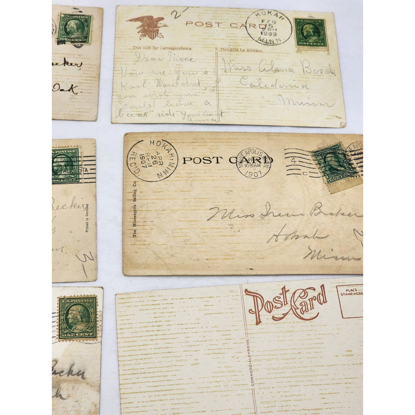c1907 PostCard Lot UMN Physics Wonderland Park St Patrick Hospital Missoula MT
