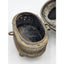 Old Jewelry Box Bronze India Art Hinged Footed Storage Trinket Hindu Kamdhenu