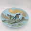 Large Asian Decorative Peacock Plate 15" W/Box Heian Kurita Hiroshige Mt Kyoumi