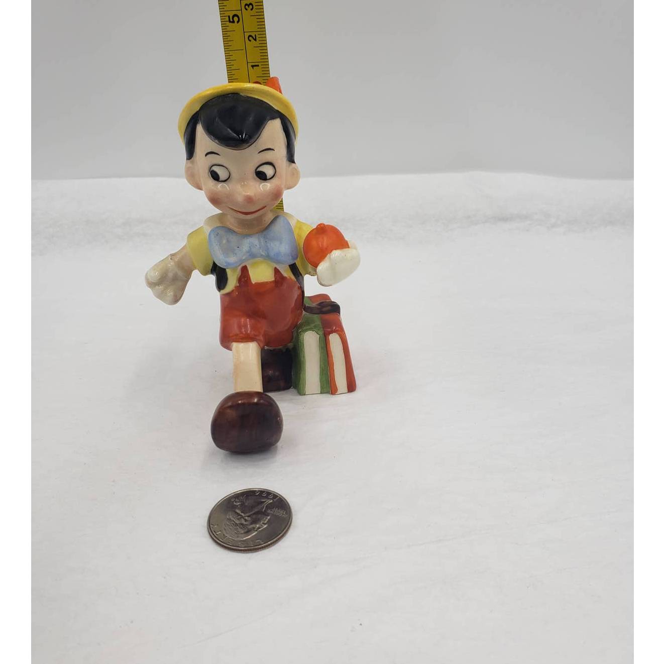 Goebel Pinocchio Germany Walt Disney Character Figurine Walking w/Apple