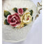 Jade Porcelain 3D Rose Floral Pitcher Set of 2