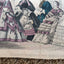 Antique Godey's Victorian Rare Hand Colored Fashion Book Plate Print March 1861