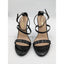 Fashion Nova Adjustable Ankle Strap Open Toe Black Heels Womes Size 7.5
