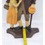 Vintage Ben Franklin Cast Iron Doorstop Holding Cane Hugging Girl Heavy 14" Tall