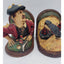 Peter Mook Golfer Book End "The Frustrated" Pair Set of Funny Whimsical Golfing