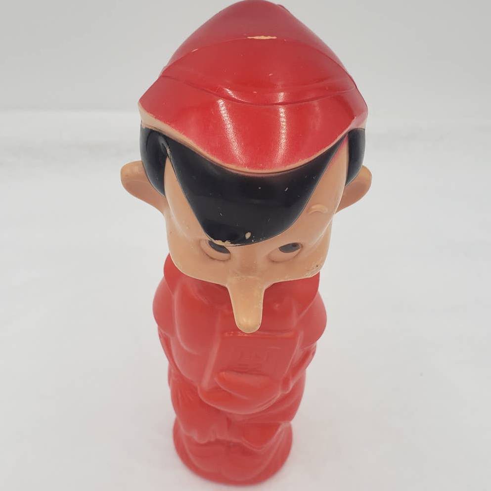 Vintage Soaky Walt Disney Pinocchio Colgate Palmolive Soaky 11 Oz Container 9.5"
