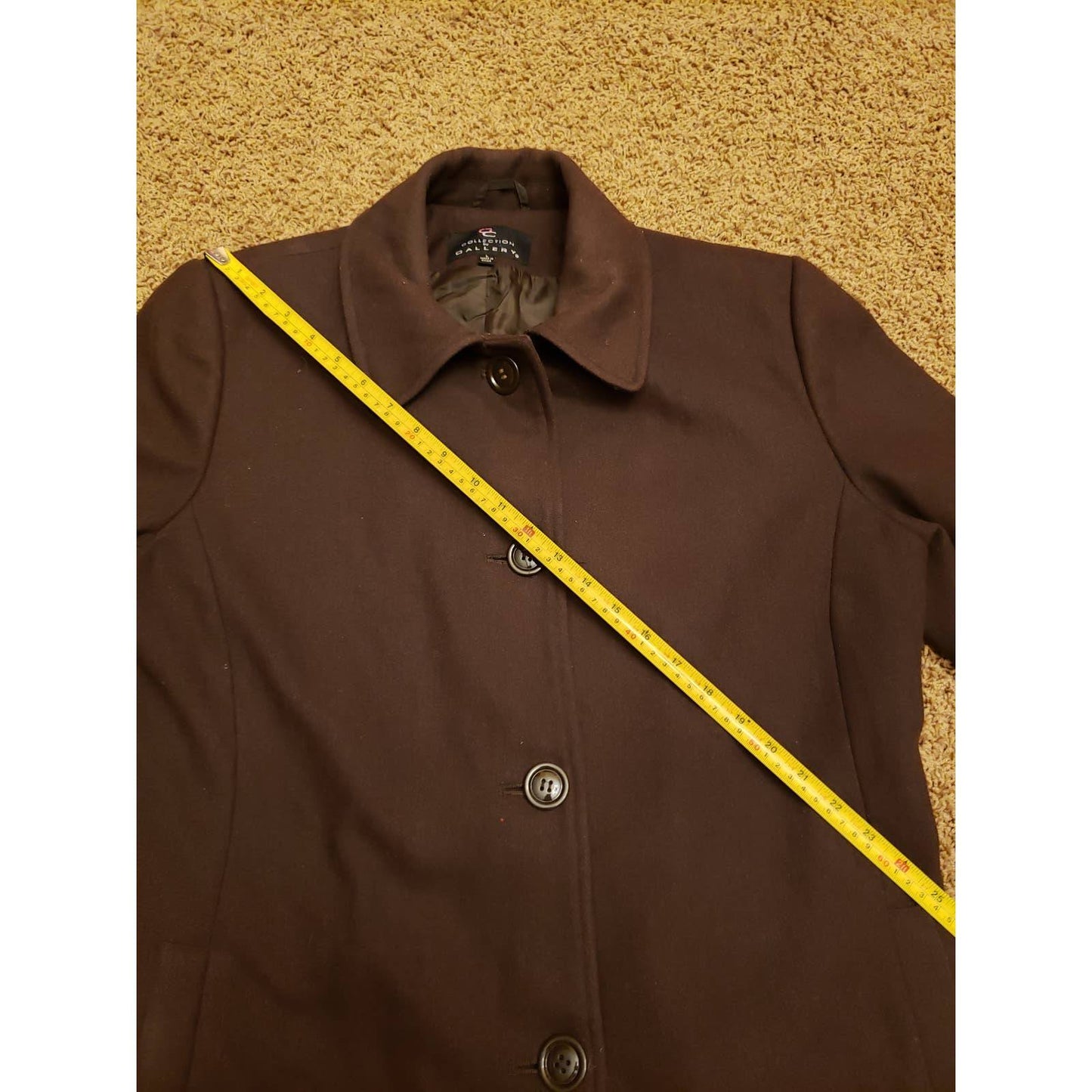 Vintage Womens Collection by Gallery Double Coat Size Large
