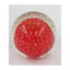 Paperweight Glass Vintage Art Glass Clear Red Bubble Design Controlled Bubble 2"