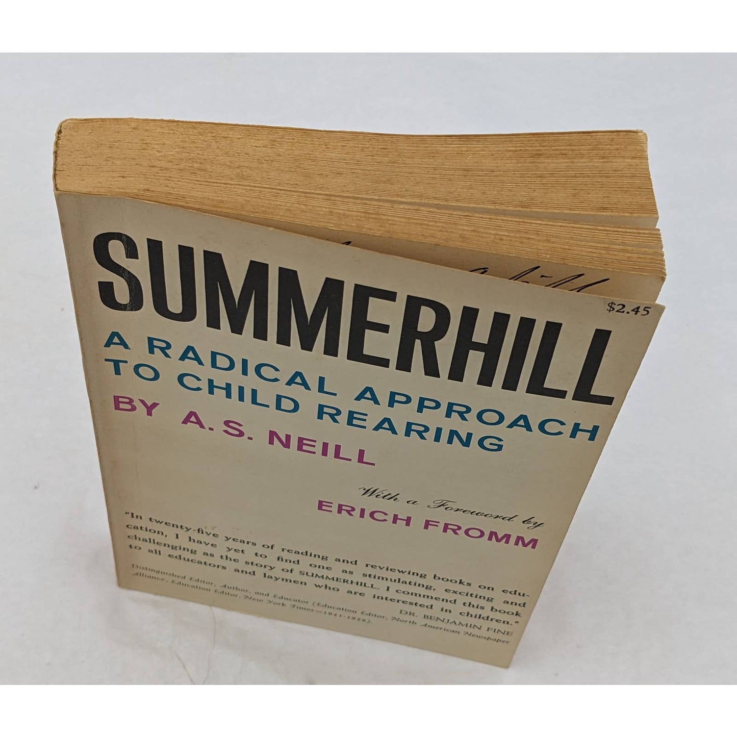 SummerHill A Radical Approach To Child Rearing 1960 Paperback By A.S. Neill