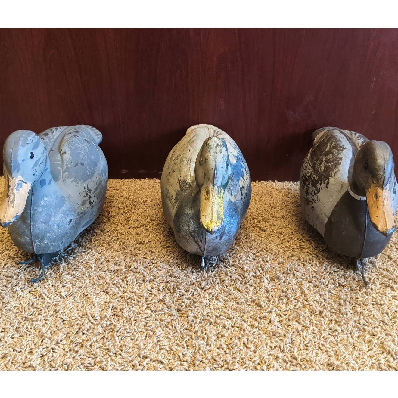 Plastic Duck Decoy Vintage Outdoors Set of 3