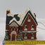 Christmas Village Vintage Crowntree Inn and Barn Holiday Collectible Lighted