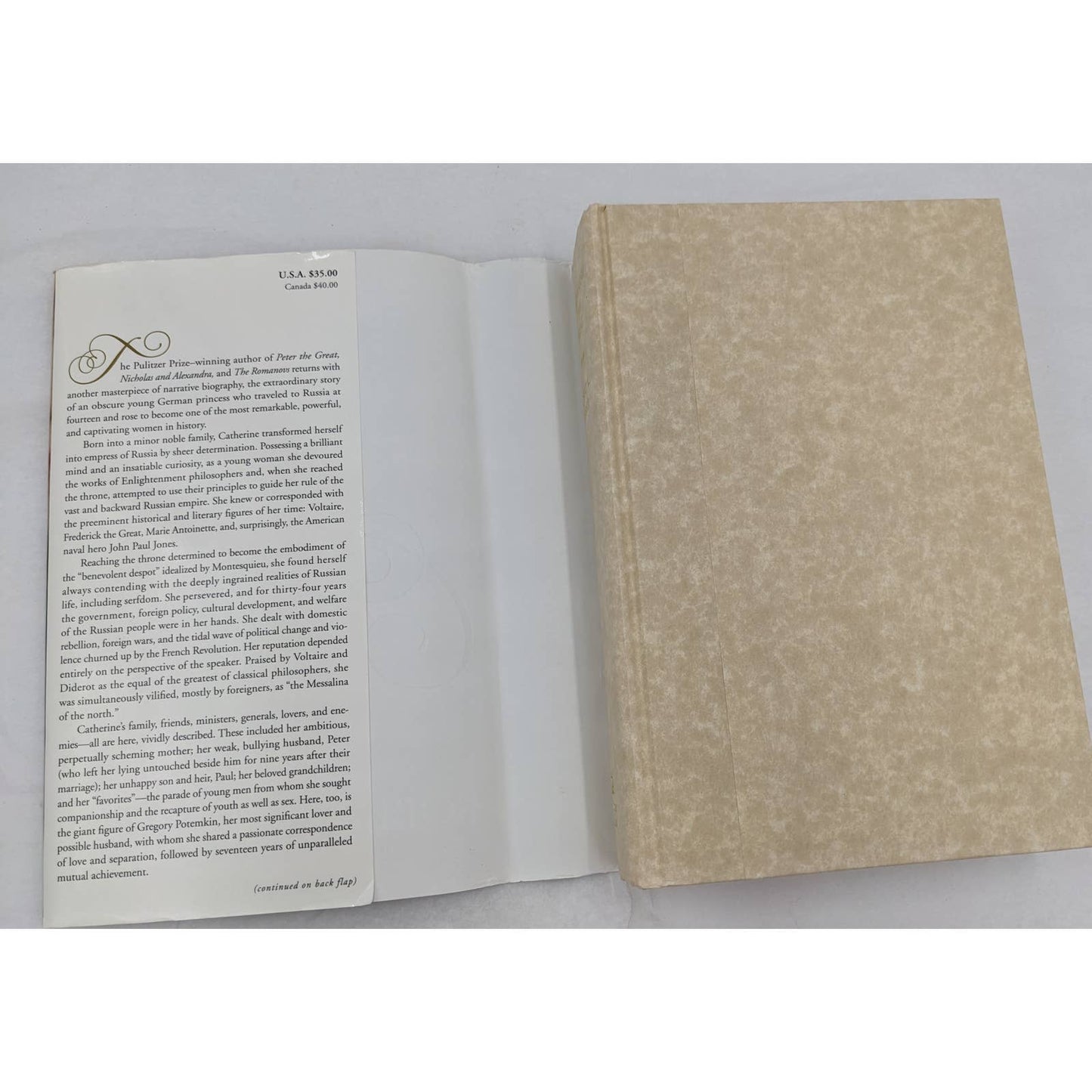 Catherine The Great Portrait Of A Woman By Robert K. Massie Biography Bestseller