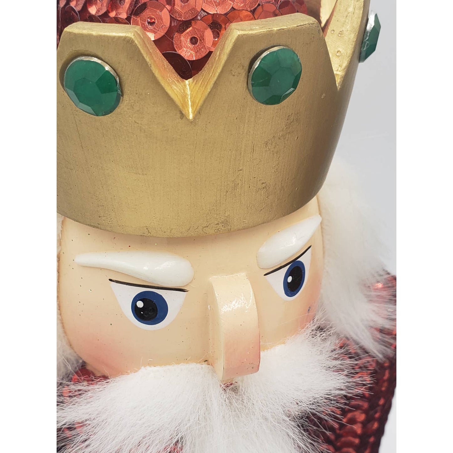 Nutcracker Set of 3 King With Cape, Drummer, Jeweled and Bedazzled Nutcrackers