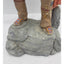 Vintage Teissedre Native American Figurine Holding Shield Made in USA 17" Tall