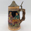 Vintage Beer Stein Raised Images Pub Drinking 7"