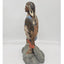 Vintage Teissedre Native American Figurine Holding Shield Made in USA 17" Tall
