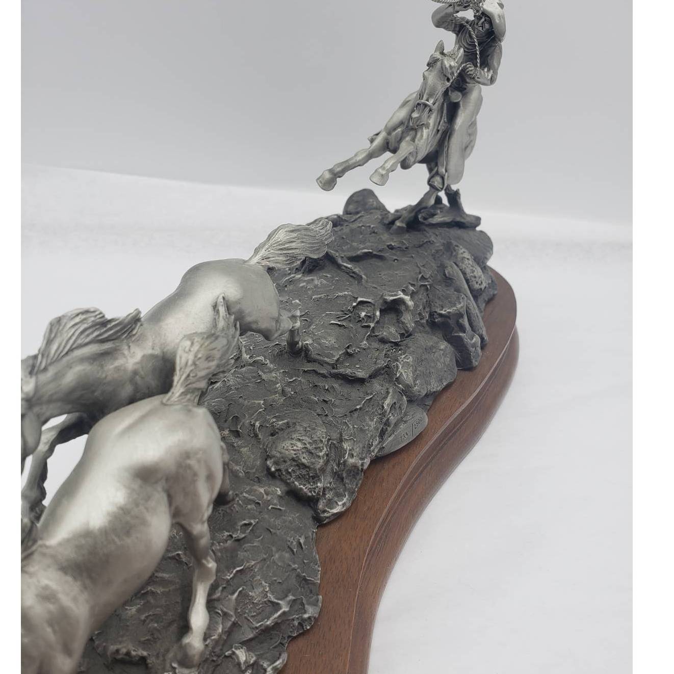 Chilmark Pewter Polland Mustanger Western Sculpture Limited Edition 734/2500