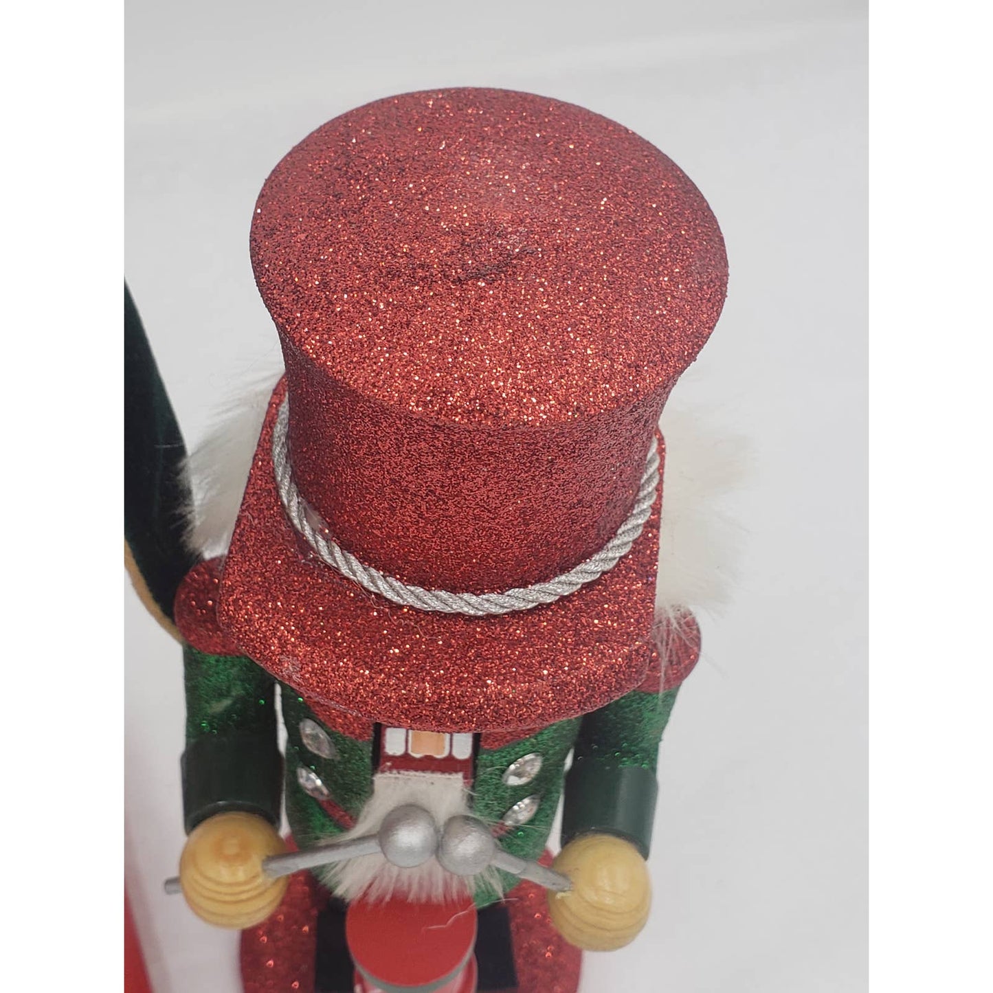 Nutcracker Set of 3 King With Cape, Drummer, Jeweled and Bedazzled Nutcrackers
